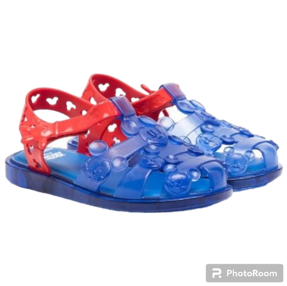 Mini Melissa Disney Mickey Mouse Jelly Sandals Shoes NIB - Picture 5 of 6